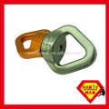 Mountain Climbing CE EN354 Ball Bearing Aluminum Swivel Connector For Aerial Yoga